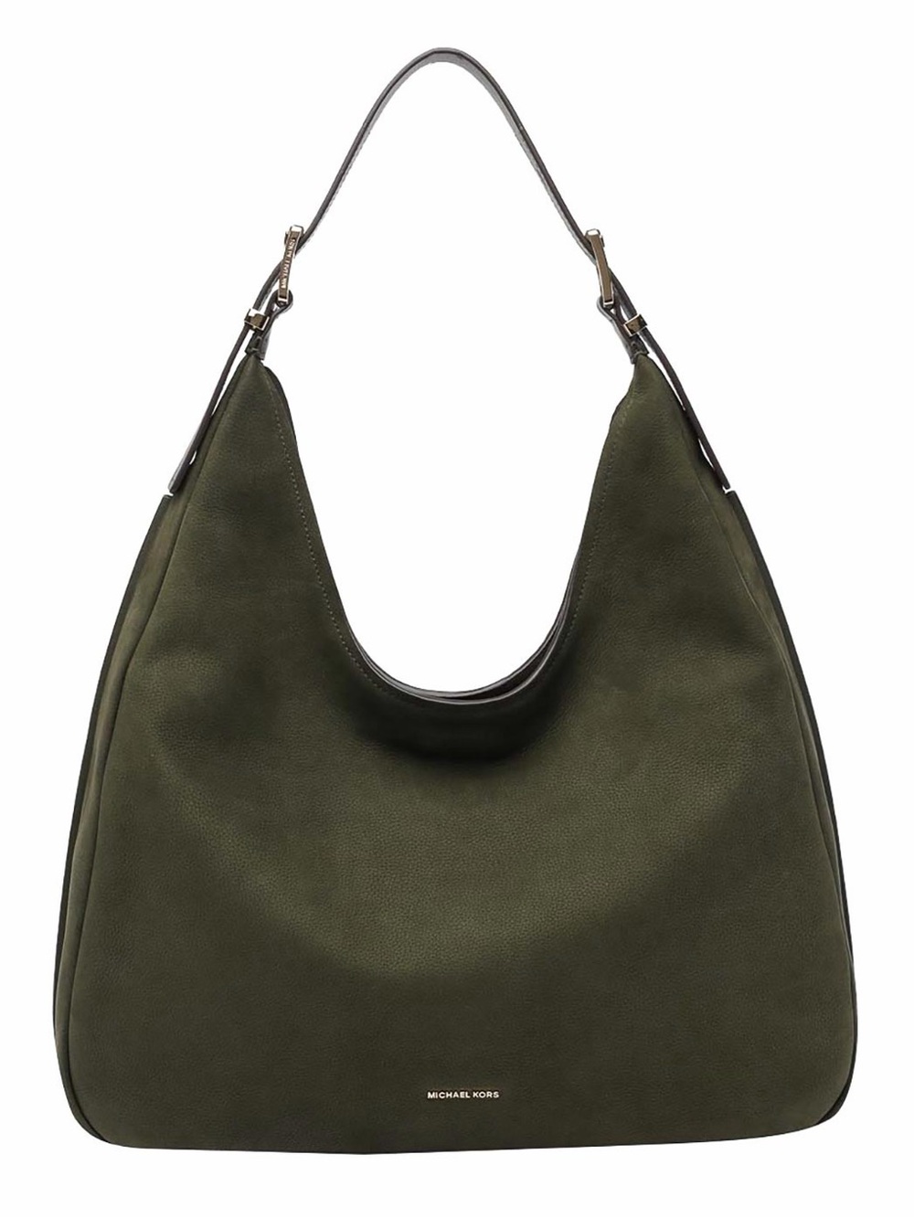 Michael Kors Nolita Large Nubuck Hobo Shoulder Bag - Ivy